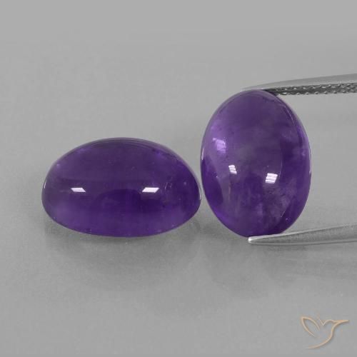 12.99ctw Natürlicher Mittelviolett Amethyst, Oval, Transparent