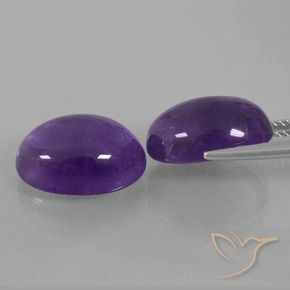 12.99 ct natürliche Mittelviolett Amethyst-Edelsteine, Oval, Transparent