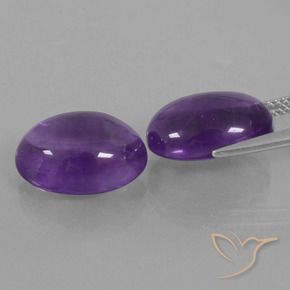 12.81 ct natürliche Mittelviolett Amethyst-Edelsteine, Oval, Transparent