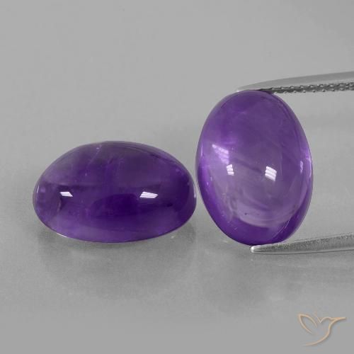 13.81ctw Natürlicher Mittelviolett Amethyst, Oval, Transparent