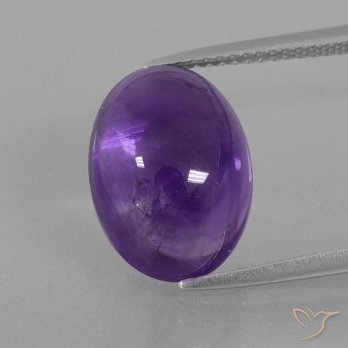 7.85ct Natürlicher Mittelviolett Amethyst, Oval, Transparent