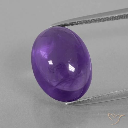 7.03ct Natürlicher Mittelviolett Amethyst, Oval, Transparent