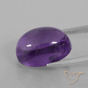 9,17 ctw natürlicher Mittelviolett Amethyst, Oval Schliff, Transparent