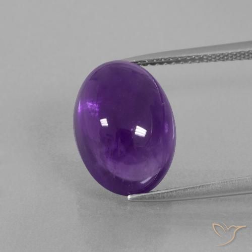 8.04ct Natürlicher Mittelviolett Amethyst, Oval, Transparent