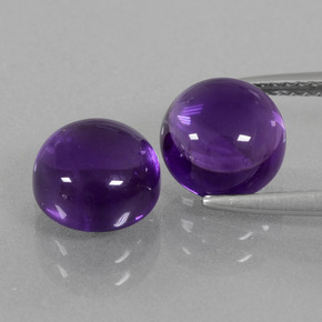  ct natürliche Violet Amethyst-Edelsteine, Rund Schliff, Transparent