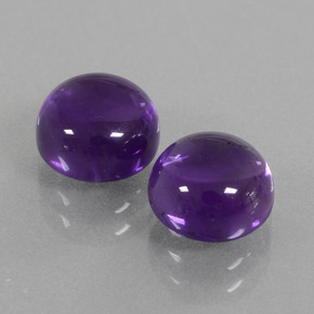  ct natürliche Violet Amethyst-Edelsteine, Rund Schliff, Transparent