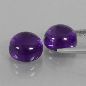  ct natürliche Violet Amethyst-Edelsteine, Rund Schliff, Transparent