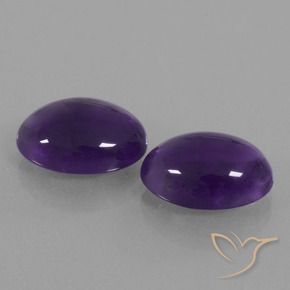 11.24 ct natürliche dunkelviolett Amethyst-Edelsteine, Oval, Transparent