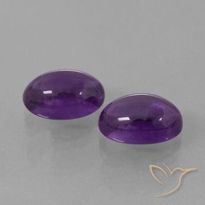 8.34 ct natürliche Rötliches Violett Amethyst-Edelsteine, Oval, Transparent