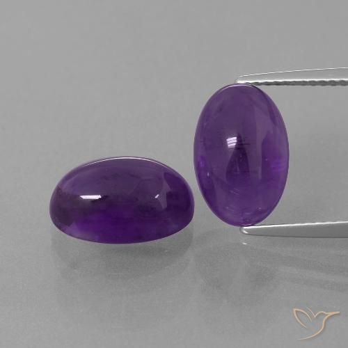 8.44ctw Natürlicher Rötliches Violett Amethyst, Oval, Transparent