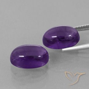 8.84 ct natürliche Mittelviolett Amethyst-Edelsteine, Oval, Transparent