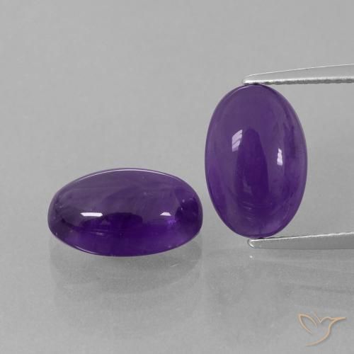 7.25ctw Natürlicher Mittelviolett Amethyst, Oval, Transparent