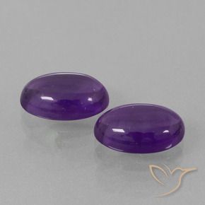6.76 ct natürliche Mittelviolett Amethyst-Edelsteine, Oval, Transparent