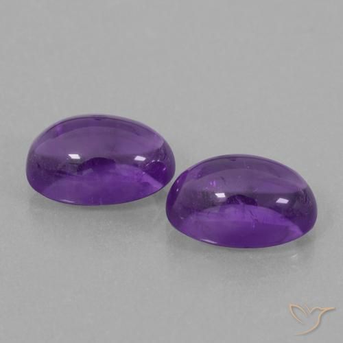 8.42 ct natürliche Mittelviolett Amethyst-Edelsteine, Oval, Transparent