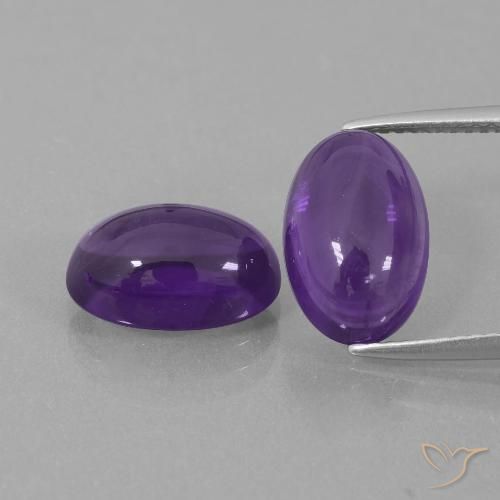 7.54ctw Natürlicher Mittelviolett Amethyst, Oval, Transparent