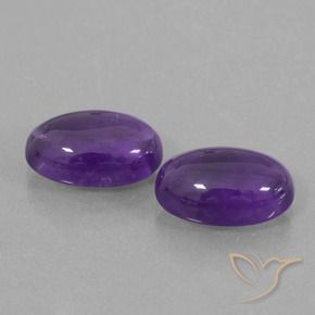 7.09 ct natürliche Mittel-helles Violett Amethyst-Edelsteine, Oval, Transparent