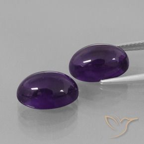 8.72 ct natürliche tiefviolett Amethyst-Edelsteine, Oval, Transparent