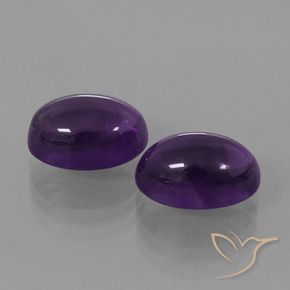 9.17 ct natürliche tiefviolett Amethyst-Edelsteine, Oval, Transparent