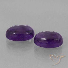 7.90 ct natürliche Mittelviolett Amethyst-Edelsteine, Oval, Transparent