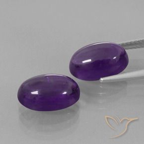 7.90 ct natürliche Mittelviolett Amethyst-Edelsteine, Oval, Transparent