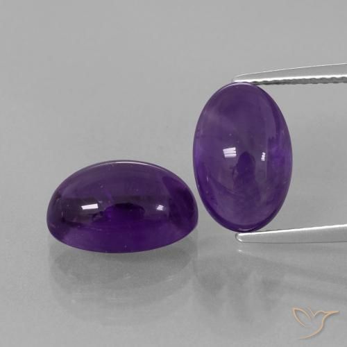 8.58ctw Natürlicher Mittelviolett Amethyst, Oval, Transparent