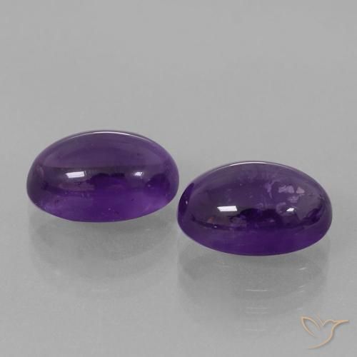 8.58 ct natürliche Mittelviolett Amethyst-Edelsteine, Oval, Transparent