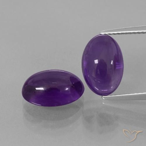 7.34ctw Natürlicher Mittelviolett Amethyst, Oval, Transparent