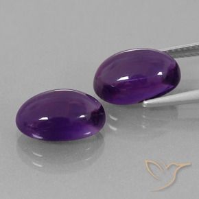 8.04 ct natürliche tiefviolett Amethyst-Edelsteine, Oval, Transparent