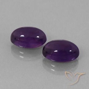 7.80 ct natürliche dunkelviolett Amethyst-Edelsteine, Oval, Transparent