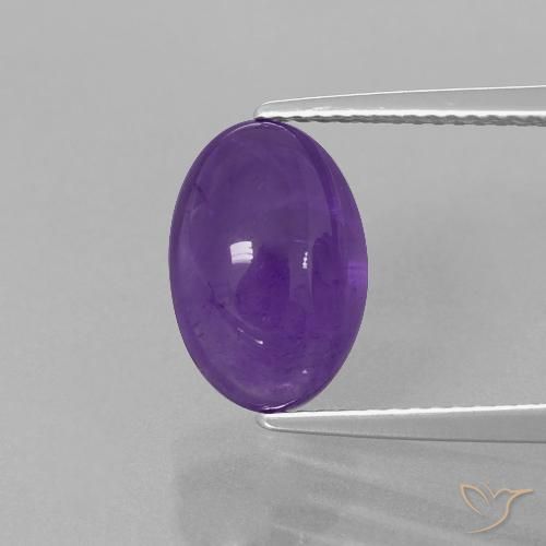 4.10ct Natürlicher Mittel-helles Violett Amethyst, Oval, Transparent