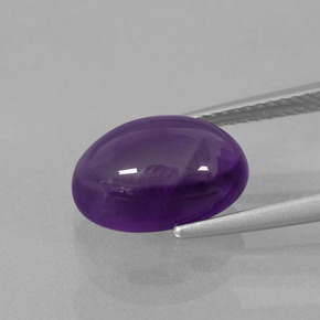 9,17 ctw natürlicher Violett Amethyst, Oval Schliff, Transparent