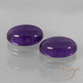 6.93 ct natürliche Mittelviolett Amethyst-Edelsteine, Oval, Transparent