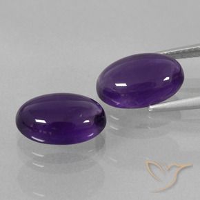 6.93 ct natürliche Mittelviolett Amethyst-Edelsteine, Oval, Transparent