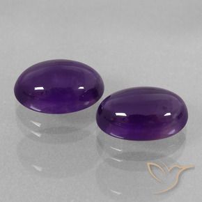 7.74 ct natürliche Mittelviolett Amethyst-Edelsteine, Oval, Transparent