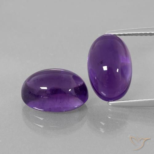 8.85ctw Natürlicher Mittelviolett Amethyst, Oval, Transparent