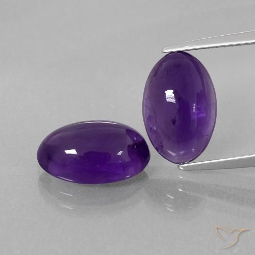 6.81ctw Natürlicher Mittelviolett Amethyst, Oval, Transparent