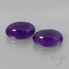 6.81 ct natürliche Mittelviolett Amethyst-Edelsteine, Oval, Transparent