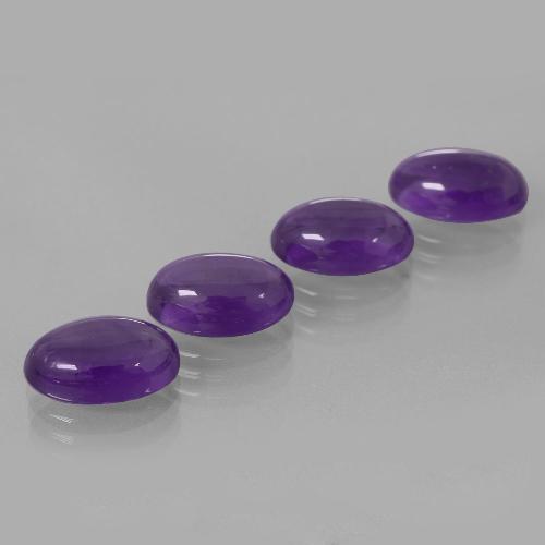13.50 ct natürliche Mittelviolett Amethyst-Edelsteine, Oval Schliff, Transparent