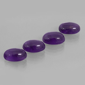  ct natürliche Violett Amethyst-Edelsteine, Oval Schliff, Transparent