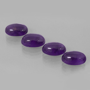  ct natürliche Violett Amethyst-Edelsteine, Oval Schliff, Transparent