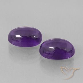 8.14 ct natürliche Mittelviolett Amethyst-Edelsteine, Oval, Transparent