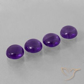 9.33 ct natürliche Mittelviolett Amethyst-Edelsteine, Runden, Transparent