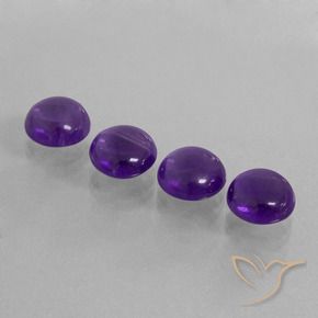 9.33 ct natürliche Mittelviolett Amethyst-Edelsteine, Runden, Transparent
