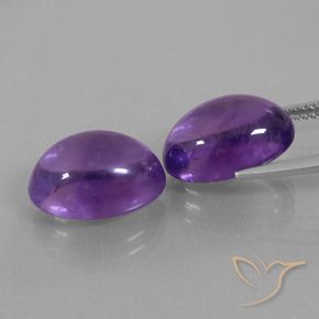 13.78 ct natürliche Mittel-helles Violett Amethyst-Edelsteine, Oval, Transparent
