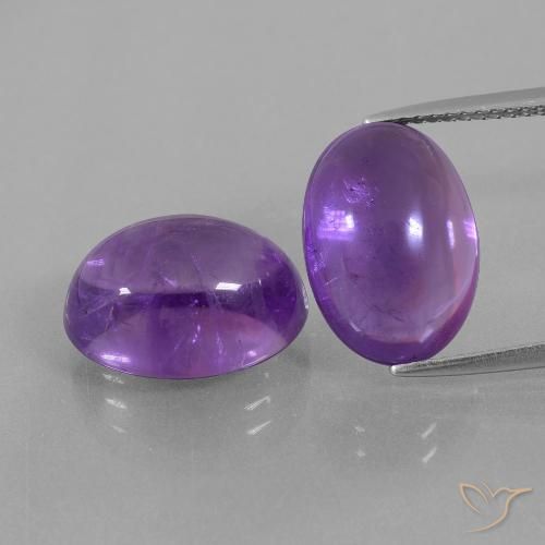 14.65ctw Natürlicher Rötliches Violett Amethyst, Oval, Transparent