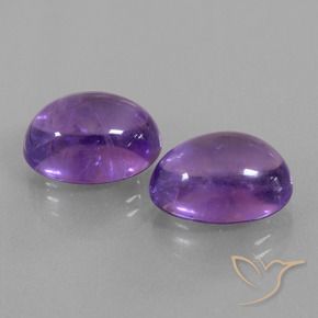 14.65 ct natürliche Rötliches Violett Amethyst-Edelsteine, Oval, Transparent