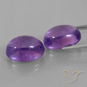 14.65 ct natürliche Rötliches Violett Amethyst-Edelsteine, Oval, Transparent