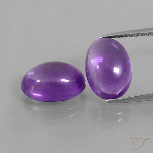 12.37ctw Natürlicher Intensives Violett Amethyst, Oval, Transparent