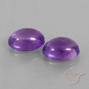 12.37 ct natürliche Intensives Violett Amethyst-Edelsteine, Oval, Transparent