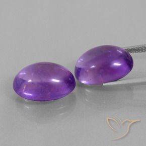 12.37 ct natürliche Intensives Violett Amethyst-Edelsteine, Oval, Transparent